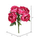 20" Silk Peony Flower Bush -Hot Pink (Pack of 6) - FA174701