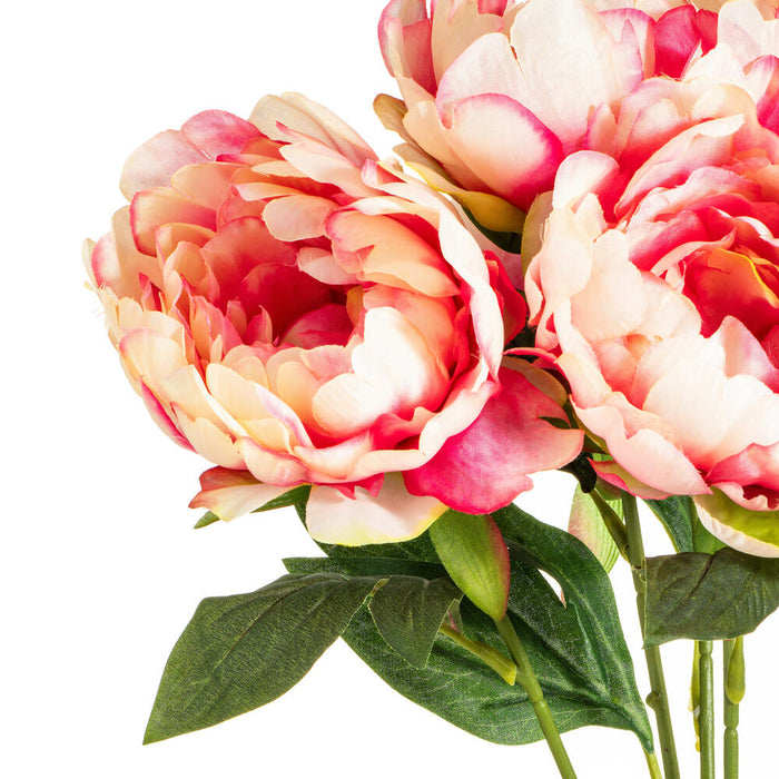 20" Silk Peony Flower Bush -Pink (Pack of 6) - FA174703