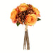 13" Rose & Hydrangea Silk Flower Bouquet -Tan (Pack of 6) - FA191002