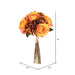 13" Rose & Hydrangea Silk Flower Bouquet -Tan (Pack of 6) - FA191002