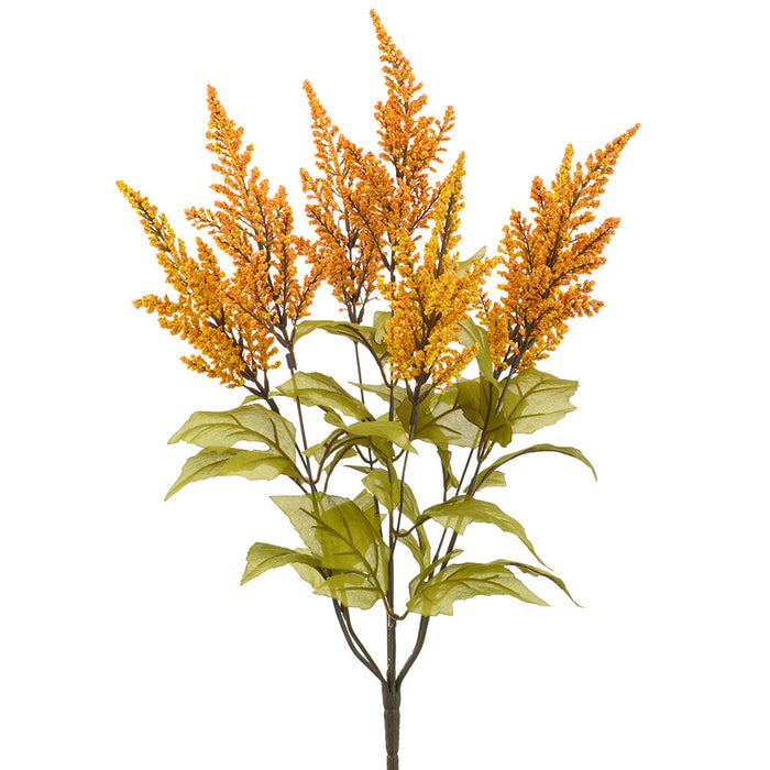 25" Astilbe Artificial Flower Bush -Orange/Yellow (Pack of 12) - FBA006-OR/YE