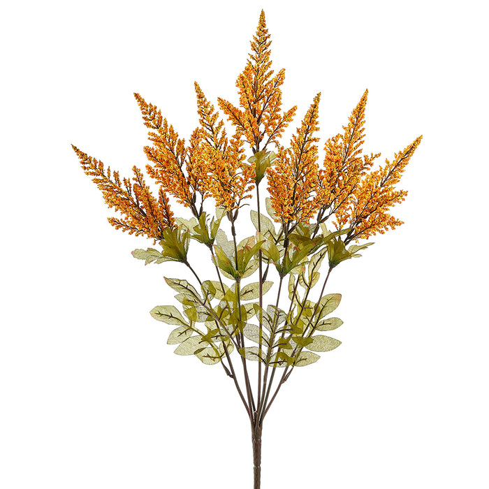 24" Artificial Fall Astilbe Flower Bush -Mustard (pack of 12) - FBA186-MD