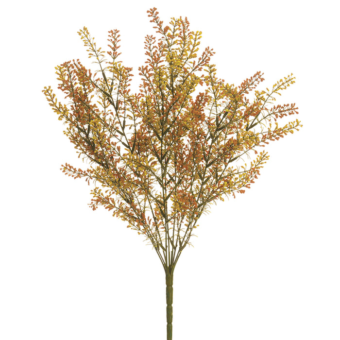 20" Artificial Astilbe Flower Bush -Orange/Yellow (pack of 12) - FBA209-OR/YE