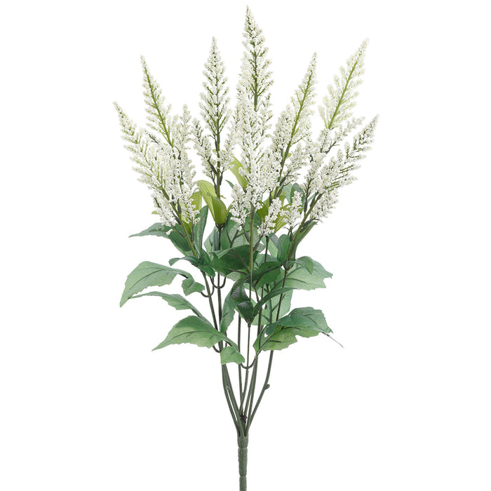 25" Astilbe Silk Flower Bush -White (Pack of 12) - FBA346-WH