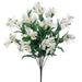 21" Silk Alstroemeria Flower Bush -White (pack of 12) - FBA366-WH