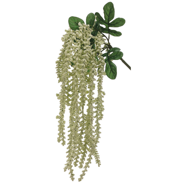 25.5" Silk Astilbe Hanging Flower Bush -Cream (pack of 6) - FBA498-CR