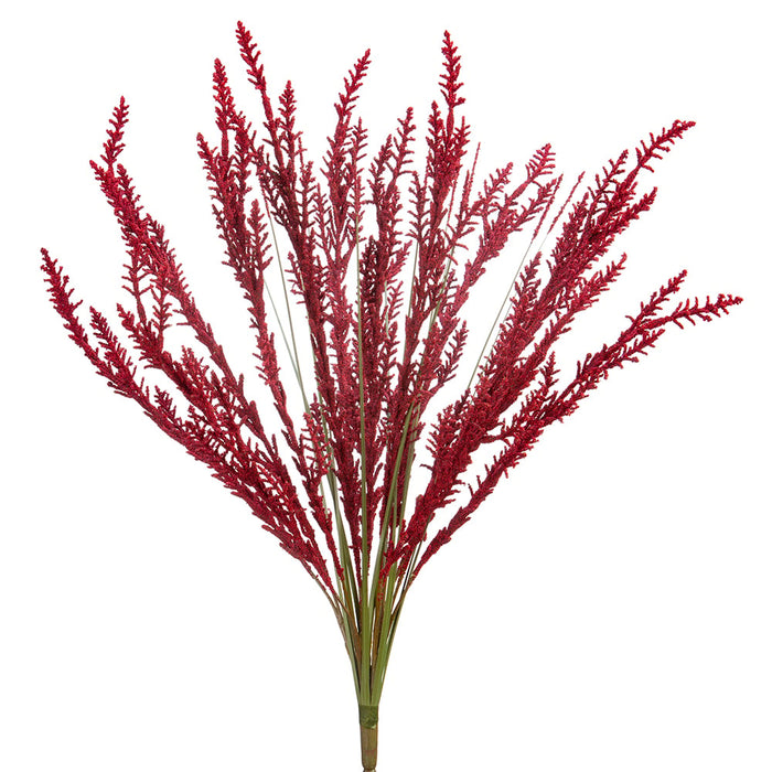 24" Artificial Astilbe Flower Bush -Burgundy (pack of 12) - FBA529-BU