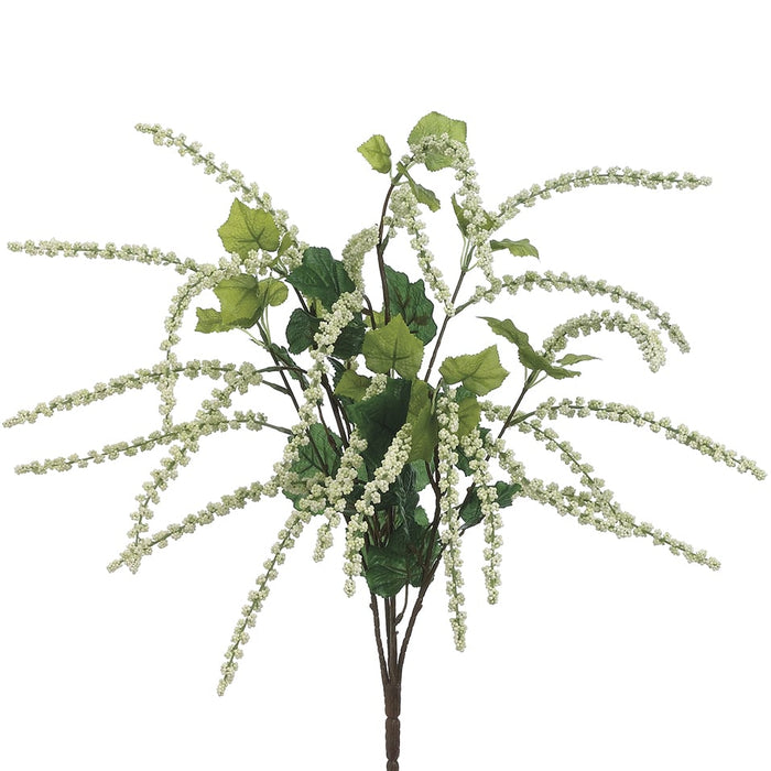 26" Artificial Amaranthus Flower Bush -Cream (pack of 12) - FBA664-CR