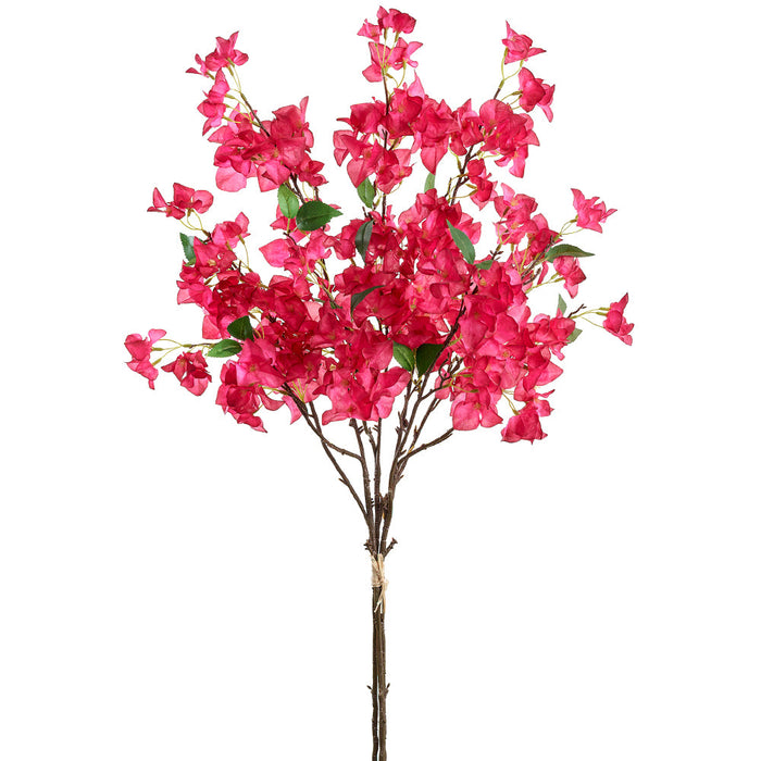 41.5" Bougainvillea Silk Flower Stem Bundle -Cerise (Pack of 4) - FBB066-CE
