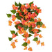 24" Outdoor UV-Resistant Artificial Hanging Bougainvillea Flower Bush -Coral (Pack of 6) - FBB115-CO