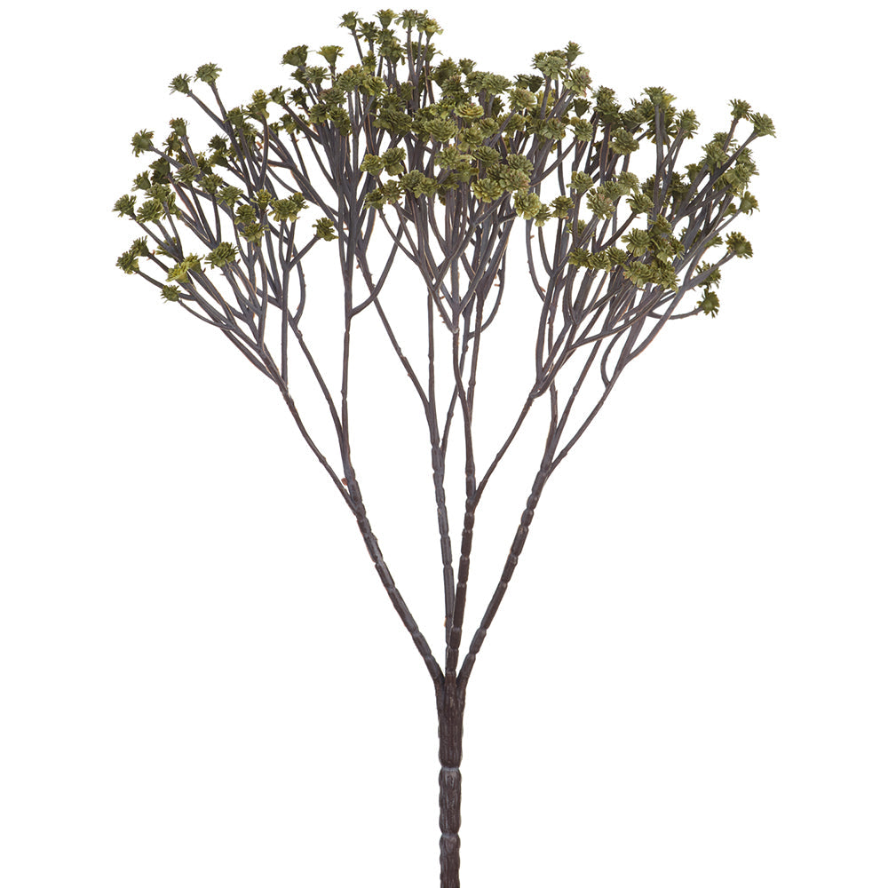 15" Gypsophila Baby's Breath Artificial Flower Bush -Green — Silks Are