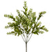 15" Mini Blossom Silk Flower Bush -Green (Pack of 12) - FBB155-GR