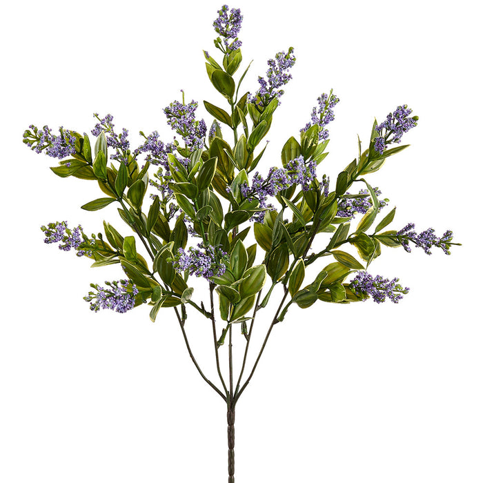 15" Mini Blossom Silk Flower Bush -Lavender/Purple (Pack of 12) - FBB155-LV/PU