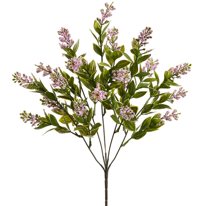 15" Mini Blossom Silk Flower Bush -Pink (Pack of 12) - FBB155-PK