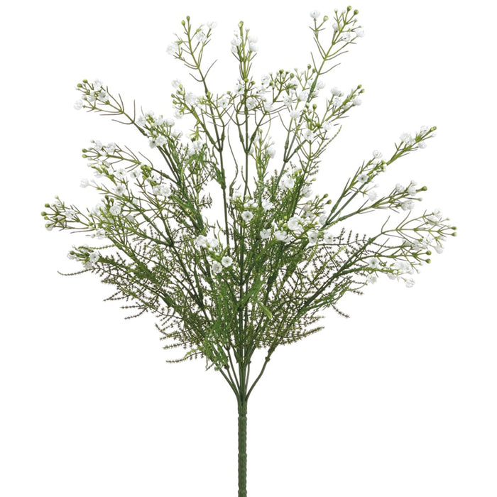 19" Silk Gypsophila Baby's Breath Flower Bush -White (pack of 24) - FBB228-WH