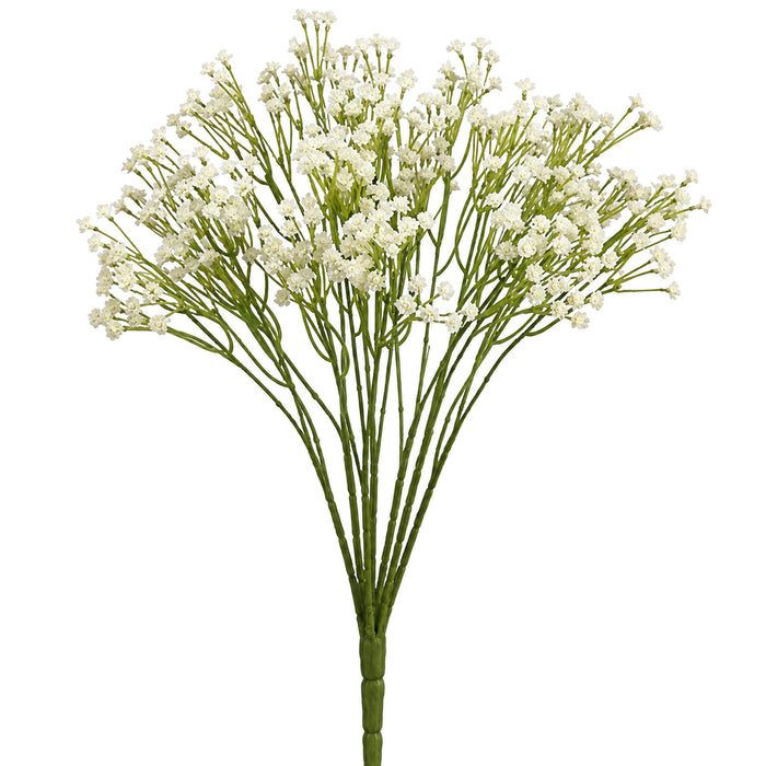 16" Silk Gypsophila Baby's Breath Flower Bush -Cream (Pack of 24) - FBB232-CR