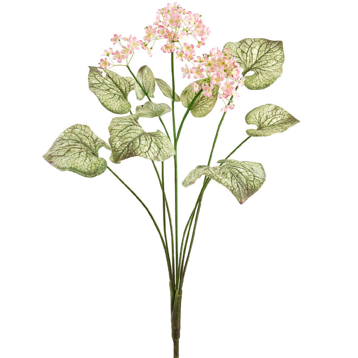 26" Blooming Brunnera Silk Flower Bush -Yellow (Pack of 6) - FBB312-PK