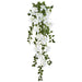 43" Hanging Bougainvillea Silk Flower Bush -White (Pack of 12) - FBB390-WH