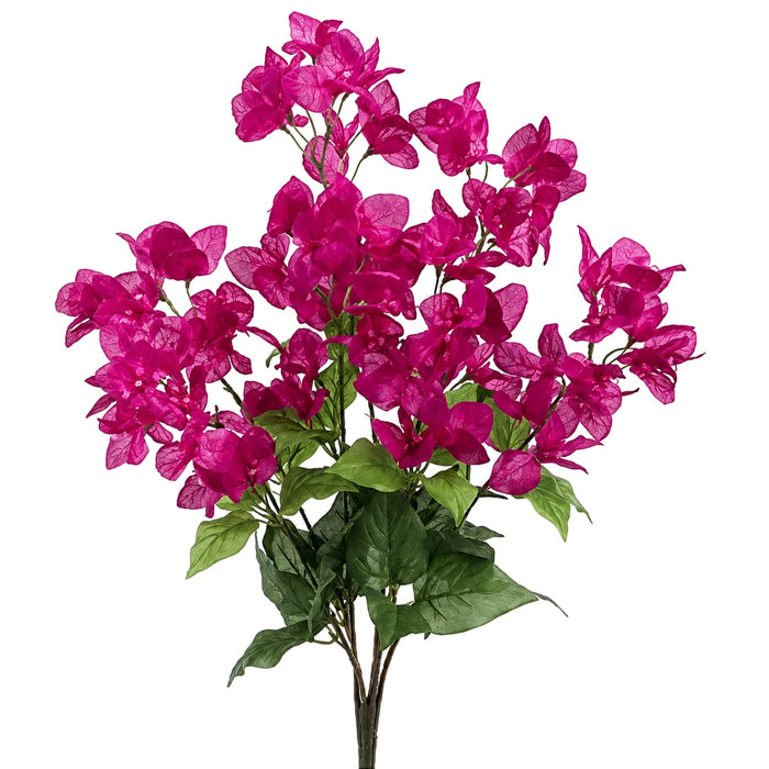 24" Silk Bougainvillea Flower Bush -2 Tone Fuchsia (Pack of 12) - FBB402-FU/TT