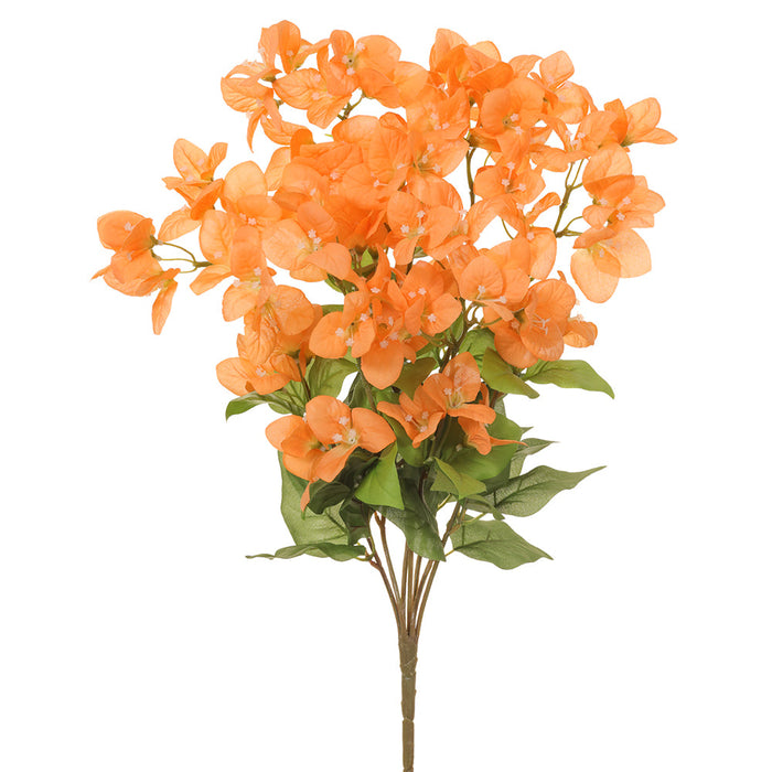 24" Silk Bougainvillea Flower Bush -Peach (pack of 12) - FBB402-PE