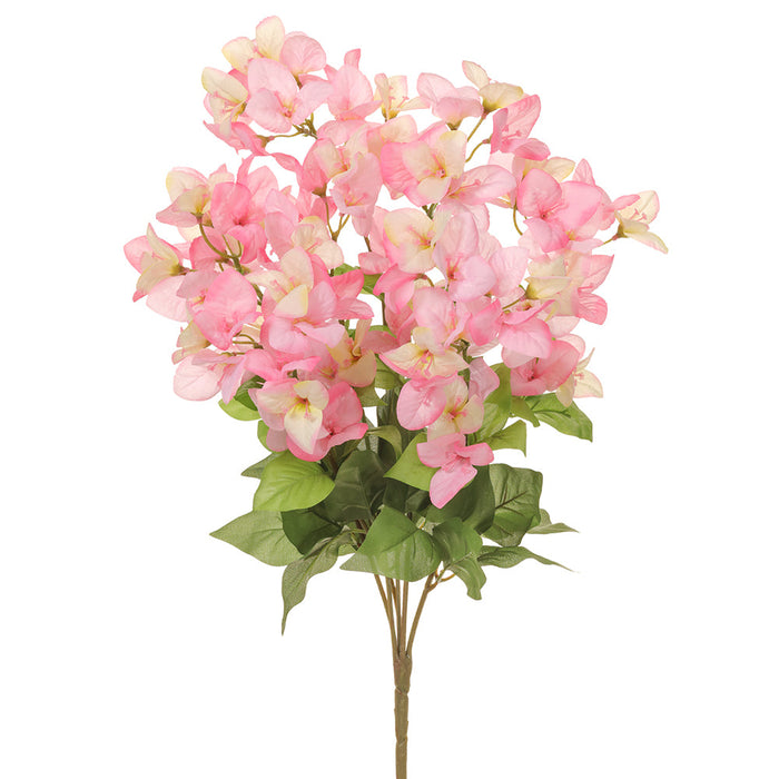 24" Silk Bougainvillea Flower Bush -Pink/Cream (pack of 12) - FBB402-PK/CR