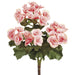 10" Silk Begonia Flower Bush -Pink (pack of 12) - FBB841-PK