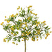 17" Silk Mini Blossom Flower Bush -Yellow (pack of 12) - FBB982-YE