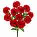 18" Silk Carnation Flower Bush -Red (Pack of 12) - FBC012-RE