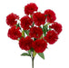 18" Silk Carnation Flower Bush -Red (pack of 12) - FBC012-RE