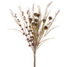 30" Dried-Look Carthamus Mixed Silk Flower Stem Bundle -Brown (pack of 6) - FBC308-BR