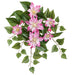 20.5" Outdoor UV-Resistant Artificial Hanging Clematis Flower Bush -Pink (Pack of 6) - FBC313-PK