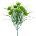 17" Artificial Ball Carnation Flower Bush -Green (pack of 12) - FBC372-GR