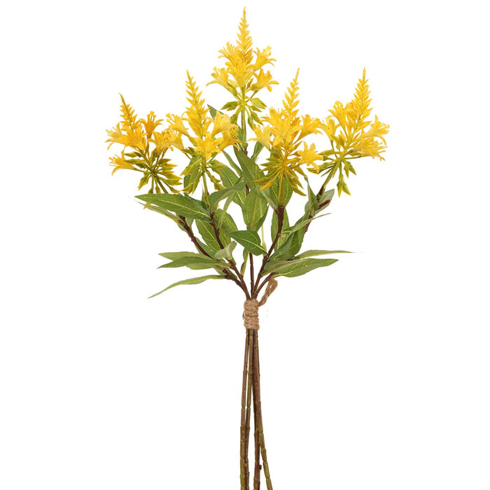 19" Silk Orange Jessamine Flower Stem Bundle -Yellow (pack of 12) - FBC515-YE