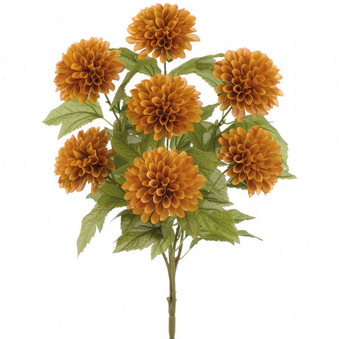 24" Dahlia Silk Flower Bush -Tan (Pack of 12) - FBD001-TN