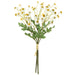 12" Mini Daisy Silk Flower Stem Bundle -White (pack of 24) - FBD042-WH