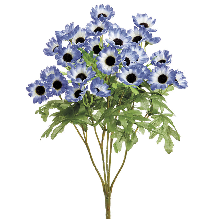 15" Silk Cineraria Daisy Flower Bush -Helio (pack of 12) - FBD095-HE