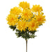 18" Silk Dahlia Flower Bush -Yellow (pack of 12) - FBD168-YE