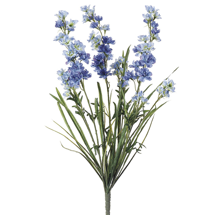 24.5" Silk Delphinium Flower Bush -Blue (pack of 12) - FBD261-BL