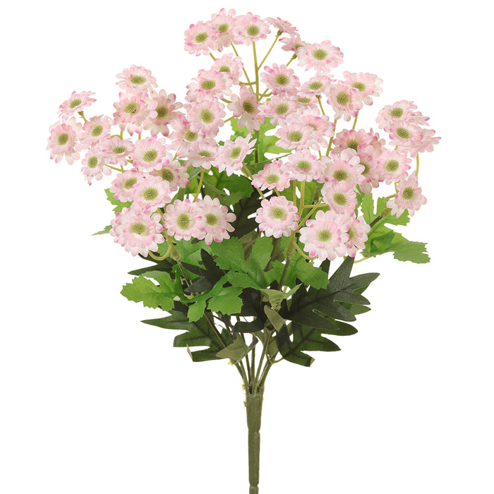 13" Mini Artificial Daisy Flower Bush -Pink (pack of 12) - FBD309-PK