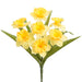 17.5" Daffodil Silk Flower Bush -2 Tone Yellow (Pack of 12) - FBD427-YE/TT