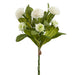 17" Dahlia Silk Flower Stem Bundle -White (Pack of 12) - FBD553-WH
