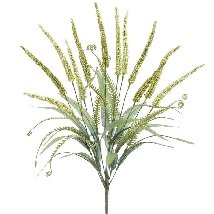 23" Blooming Artificial Foxtail Grass Plant -2 Tone Green (Pack of 12) - FBF345-GR/TT