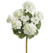 18" Outdoor Water Resistant Artificial Geranium Flower Bush -White (pack of 12) - FBG040-WH