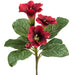 13" Gloxinia Silk Flower Bush -Red (Pack of 12) - FBG093-RE