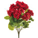 18.5" Outdoor Water Resistant Artificial Geranium Flower Bush -Red (pack of 12) - FBG185-RE