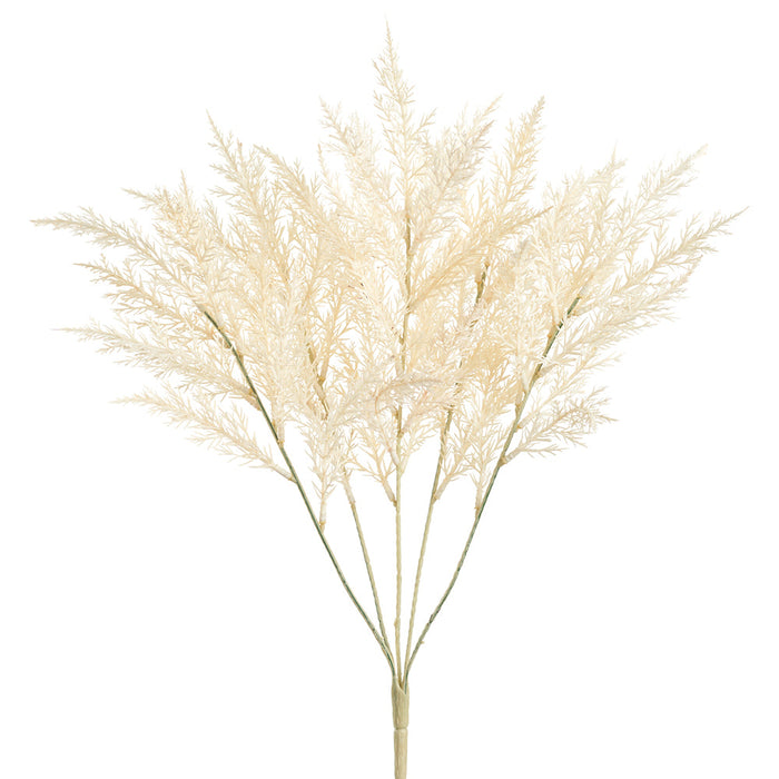 18" Dried-Look Grass Silk Plant -Cream (pack of 12) - FBG205-CR