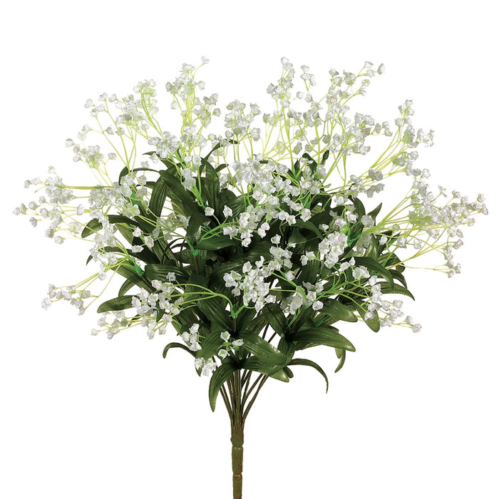 19" Silk Gypsophila Baby's Breath Flower Bush -White (pack of 12) - FBG242-WH