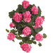 22" Hanging Geranium Silk Flower Bush -Pink (Pack of 4) - FBG260-BT