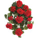 22" Hanging Geranium Silk Flower Bush -Red (Pack of 4) - FBG260-RE