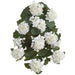 22" Hanging Geranium Silk Flower Bush -White (Pack of 4) - FBG260-WH